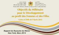 Objectifs du Millénaire pour le développement au profit des femmes et des filles : Acquis et enjeux de l’après 2015/date de parution : 2014/ Langue disponible : Arabe, français et anglais