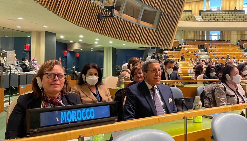 السيدة الوزيرة عواطف حيار، تقود الوفد المغربي في أشغال الدورة 66 للجنة الأمم المتحدة المعنية بوضع المرأة