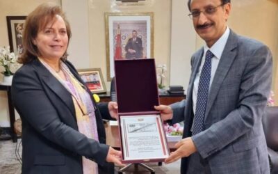 السيدة الوزيرة عواطف حيار تستقبل سفير اليمن في الرباط‎‎
