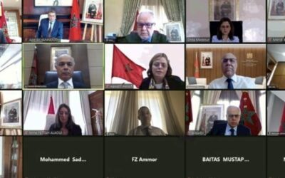 السيدة الوزيرة عواطف حيار تقدم عرضا أمام المجلس الحكومي حول مشاركة المملكة المغربية بجنيف