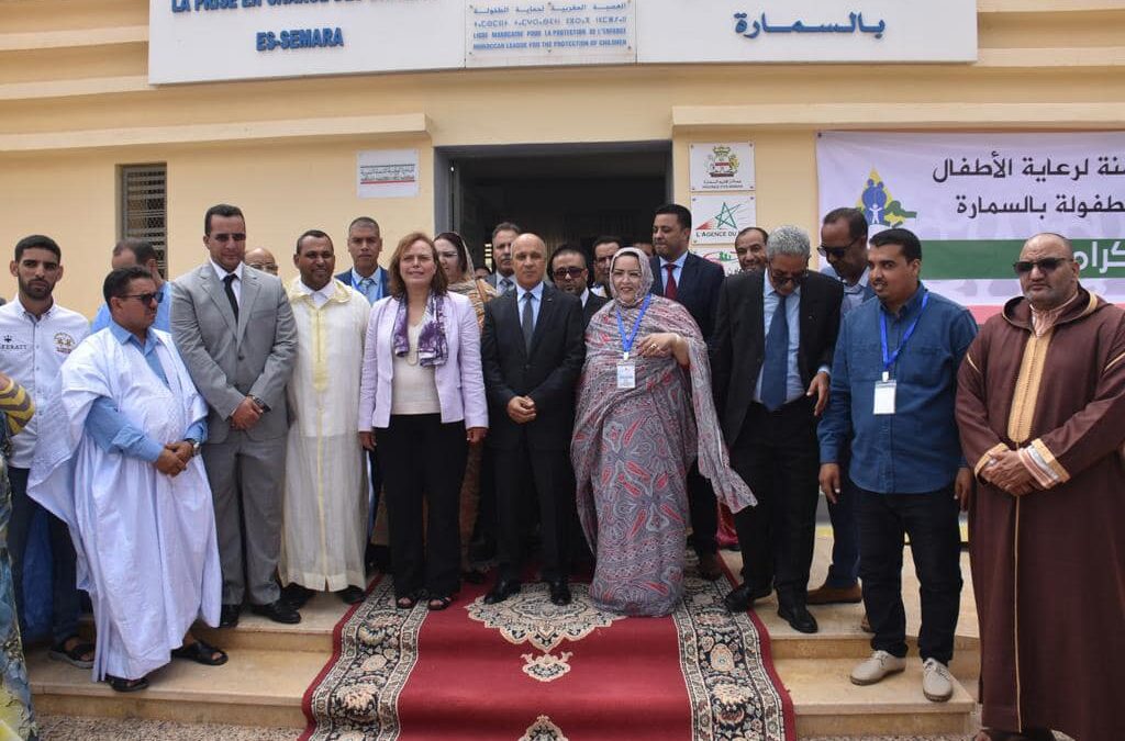 السيدة الوزيرة عواطف حيار تترأس إطلاق عدة مشاريع اجتماعية لفائدة الفئات في وضعية صعبة بمدينة السمارة