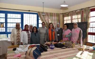 السيدة الوزيرة عواطف حيار تقوم بزيارة ميدانية إلى مقر جمعية حماية الأسرة المغربية بمؤسسة الزهور الزرقاء