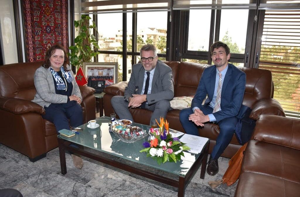 السيدة الوزيرة عواطف تستقبل  السيد لورينز بيترسون  المدير المقيم للوكالة الألمانية للتعاون الدولي في المغرب
