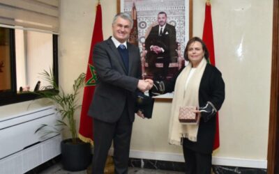 السيدة الوزيرة  عواطف حيار تستقبل سفير فوق العادة مفوض لجمهورية التشيك بالمغرب