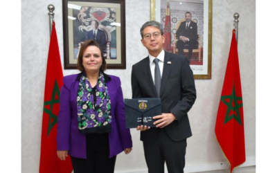 السيدة الوزيرة عواطف حيار تستقبل سفير جمهورية كوريا بالمغرب